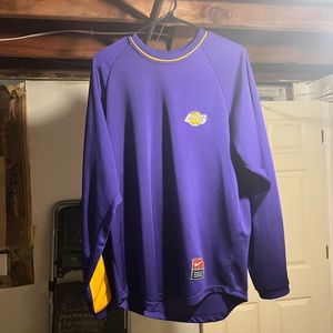Los Angeles Lakers Warm Up Shooting Shirt Long Sleeve